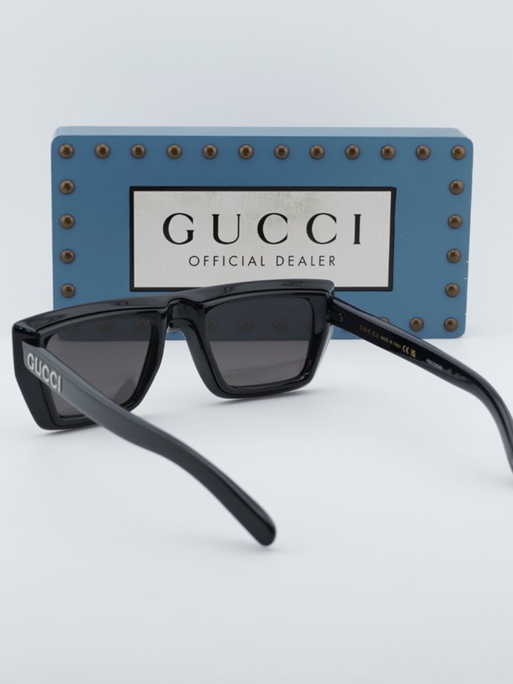 Gucci GG1723S 001 Square Sunglasses - Black\Grey - Picture 5 of 11
